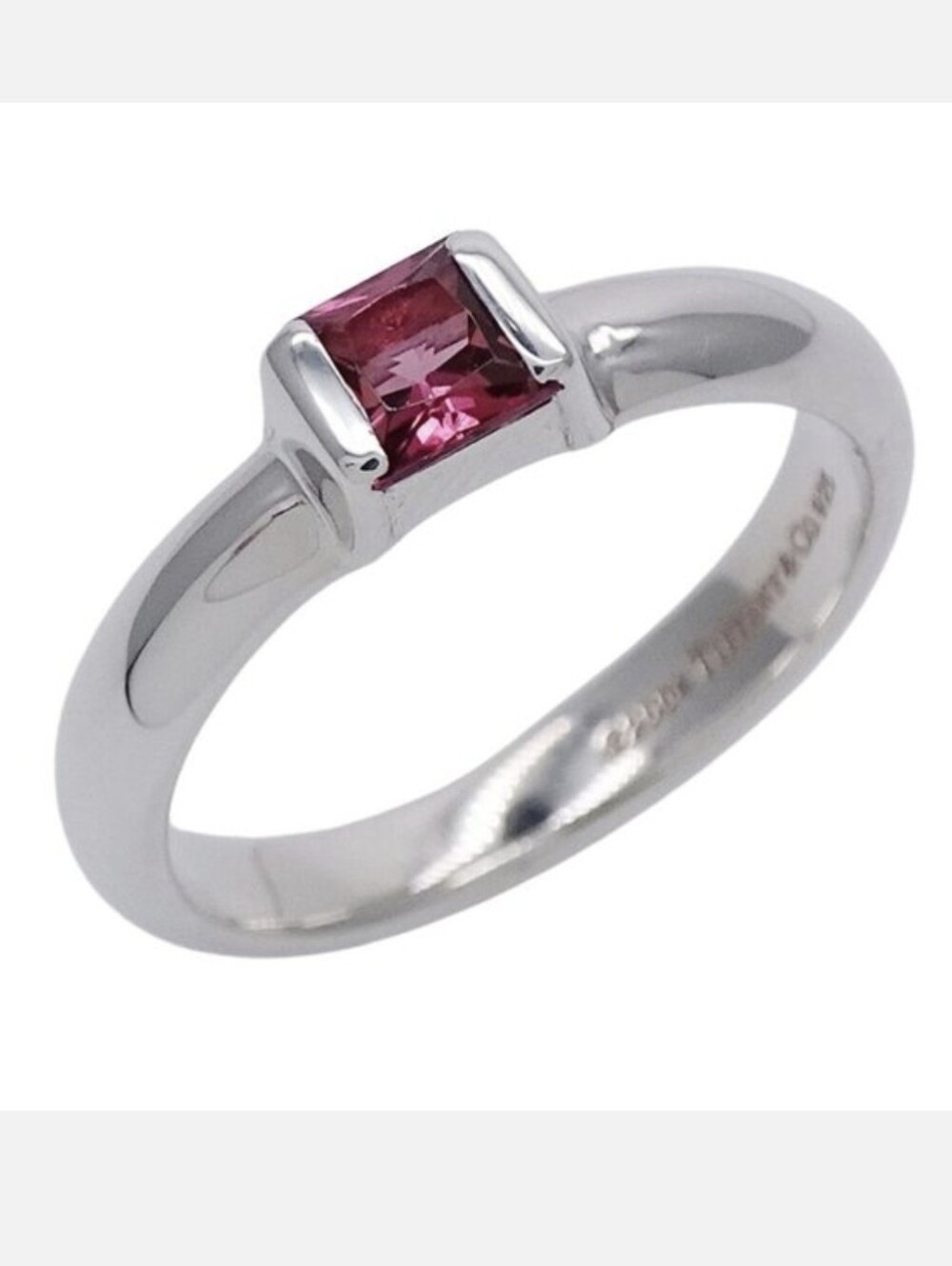 Tiffany & Co Pink Tourmaline Stacking Ring